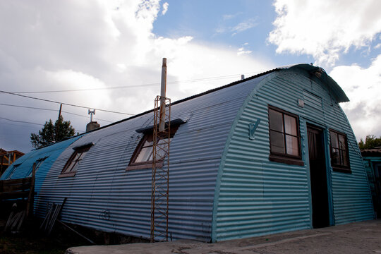 Traditional QUONCET HUT in Argentinean Patagonia