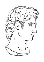 Bust of David Greek Statue