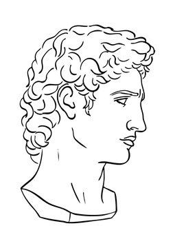 Bust of David Greek Statue