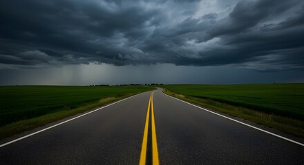 Fototapeta premium el camino a la tormenta