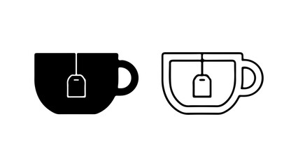 Cup of tea with transparent background