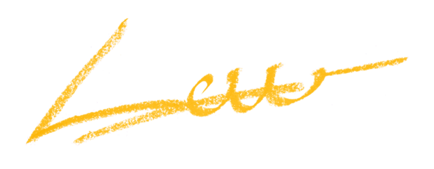 Yellow colored pencil drawing isolated on transparent background