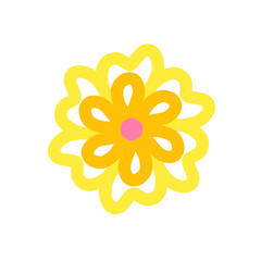 Yellow dahlia flower