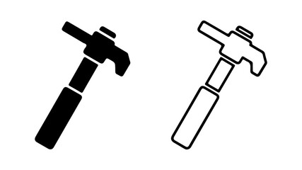 Hammer tool with transparent background