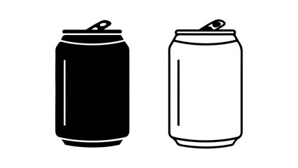 Aluminum cans with pull tabs with transparent background