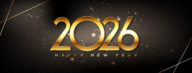 Happy New Year 2026 Greeting Card