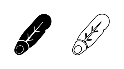 Sushi roll icon with transparent background