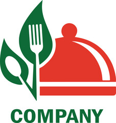 Set of fork, knife, spoon. Logotype menu. Set in flat style. Silhouette of cutlery. Vector illustration