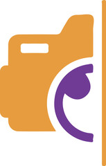 Abstract logo multicolored squares for company design