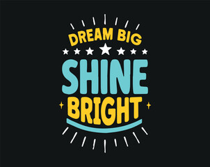 Typographic t-shirt design with some variants of motivational quotes