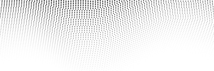 Dotted gradient vector illustration, white and black halftone background