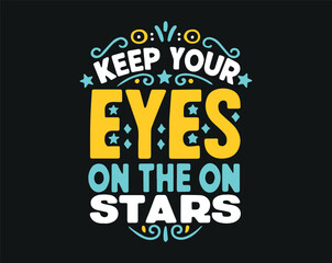 Typographic t-shirt design with some variants of motivational quotes