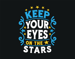 Typographic t-shirt design with some variants of motivational quotes