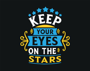 Typographic t-shirt design with some variants of motivational quotes