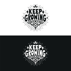 Typographic t-shirt design with some variants of motivational quotes