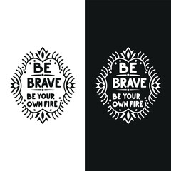 Typographic t-shirt design with some variants of motivational quotes