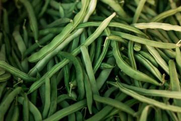 Fresh vegetables at small local urban market. Organic produce on sale at outdoor farmer market. Selling fresh crops and veggies harvest. European urban setting. Close up. Part of the series