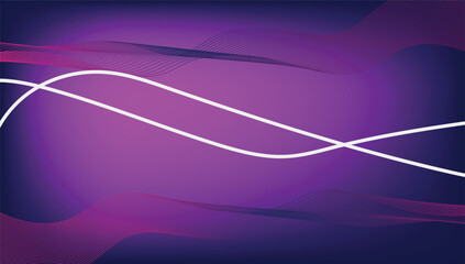 Abstract Purple Gradient Wave Background – Modern Flowing Lines Vector Design