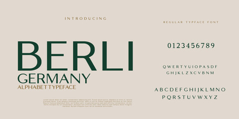 Elegant  Fashion and  Minimal  modern serif alphabet font berlin germany victorian typeface