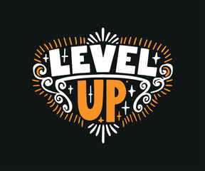 Typographic t-shirt design with some variants of motivational quotes