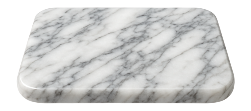 A sleek marble cheese board ideal for keeping cheeses cool on a balcony.