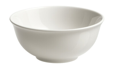 A sleek white ceramic salad bowl ideal for formal dining in an apartment.