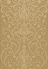 Elegant floral pattern wallpaper.