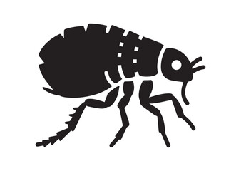 Flea icon, Flea solid vector