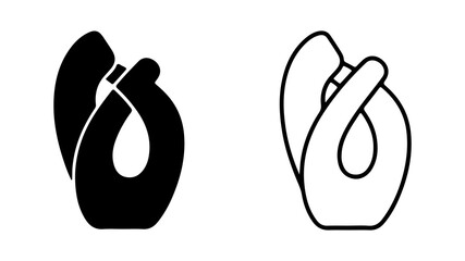 Fototapeta premium Abstract floral emblem with transparent background