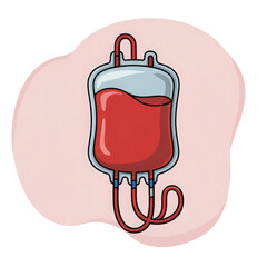 Obraz premium 3d rendered illustration of a blood bag isolated on transparent background