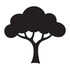 Abstract shape silhouette isolated on white background