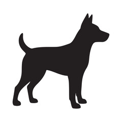 Abstract geometric shape silhouette isolated on white background