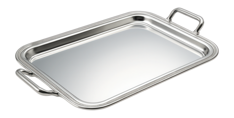 Elegant mirrored coffee serving tray perfect for breakfast in bed.