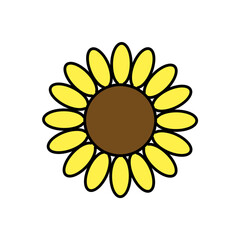 かわいいポップな花アイコン