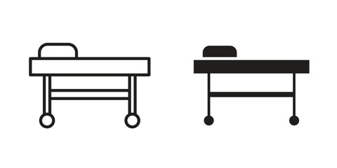 Stretcher icon in vector. Logotype