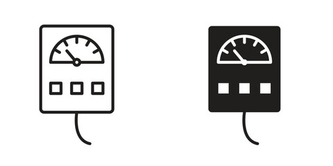 Meter icon in vector. Logotype