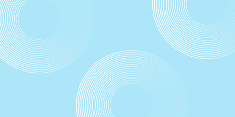 Simple abstract background blue white gradations circle effect line.