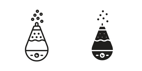 Humidifier in vector. Logotype. vector glyph flat icons