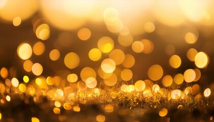 Yellow Bokeh Abstract Light Background