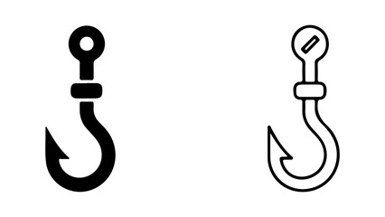 Metal hooks with transparent background