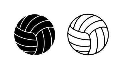 Volleyballs set with transparent background