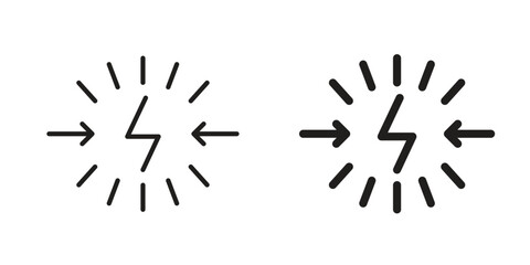 Conflict icon in vector. Logotype