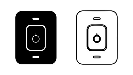 Light switch icons with transparent background