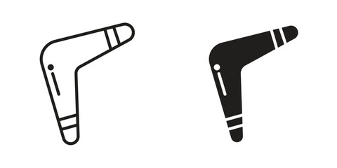 Boomerang icon in vector. Logotype