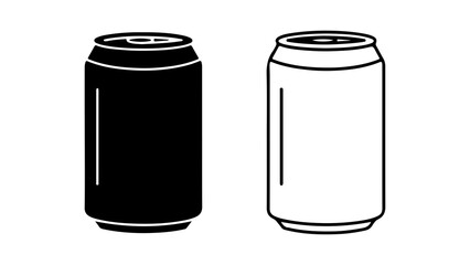 Aluminum cans with transparent background