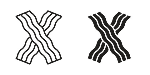 Bacon icon in vector. Logotype