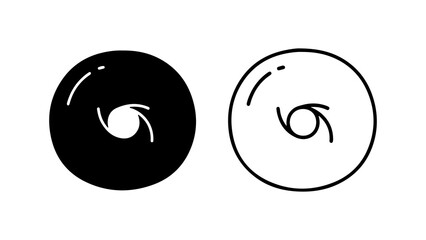 Abstract eye symbol with transparent background