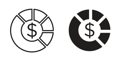Obraz premium Asset allocation icon in vector. Logotype