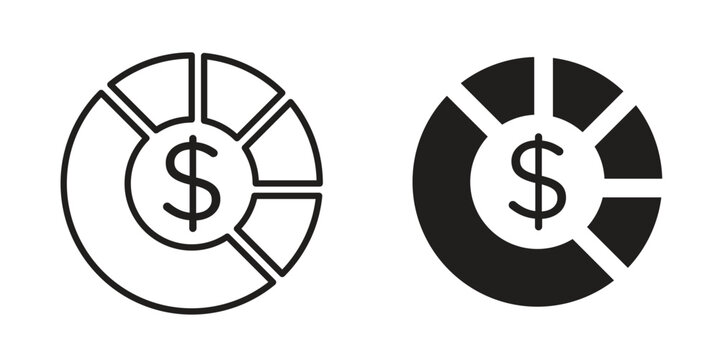 Asset allocation icon in vector. Logotype