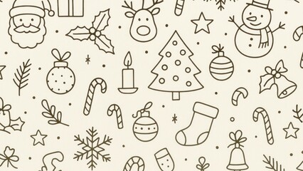 Obraz premium Festive holiday pattern wallpaper for desktop